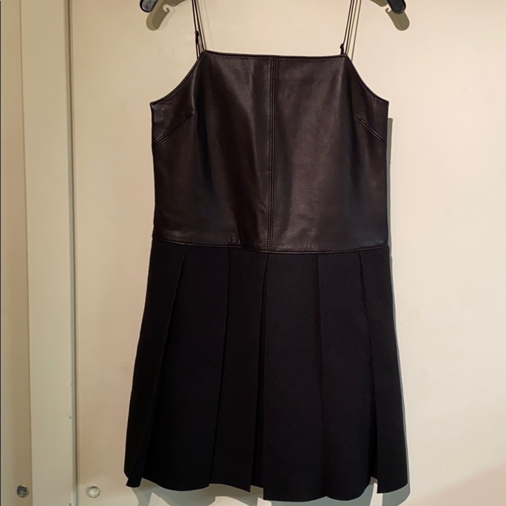 New Rag & Bone Leather Mini Dress - Picture 1 of 5